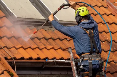 Démoussage et hydrofuge de toiture à Rageade
